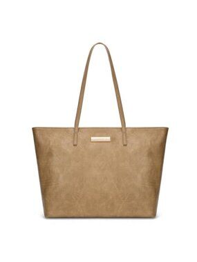 Faux Leather Tote Bag for Women Medium Size Shoulder Handbag with Zipper